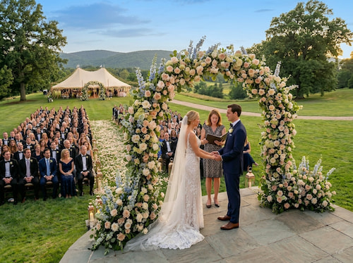 Cérémonie de mariage en plein air — Vidéo Production inc.